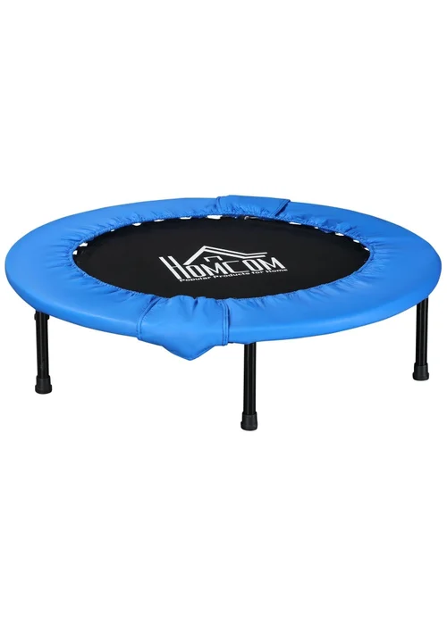 HOMCOM Fitness Trampoline Exercise Max Load Blue - One Size Image 2