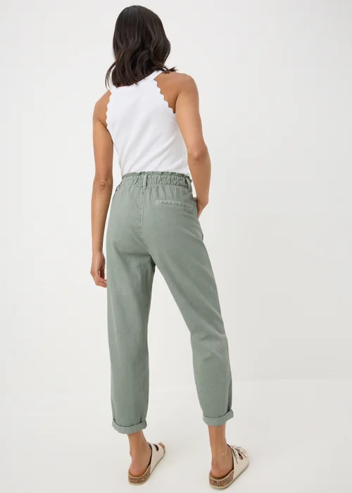 Paperbag sage green jeans - 8 Image 2