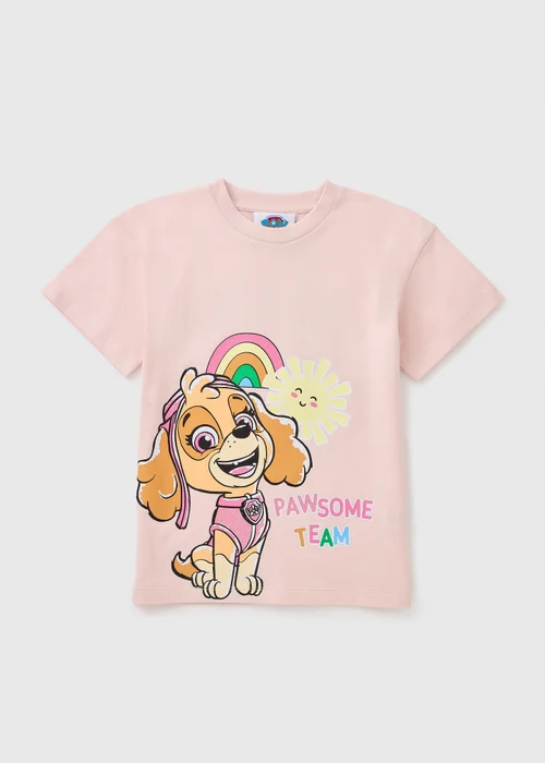 Girls Pink NSPCC Paw Patrol T-Shirt (1-7yrs) - 1-1.5 Yrs Image 1