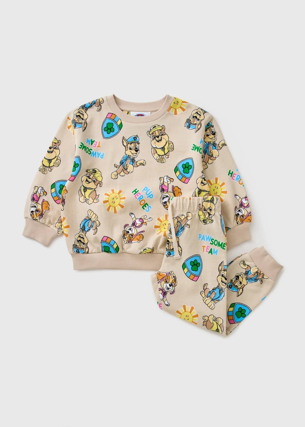 Kids NSPCC Cream Paw Patrol Sweat Set (1-7yrs) - 1-1.5 Yrs Image 1