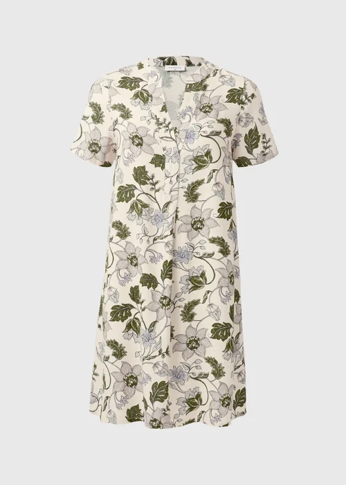 Blue Floral Popover Tunic Dress - 8 Image 2