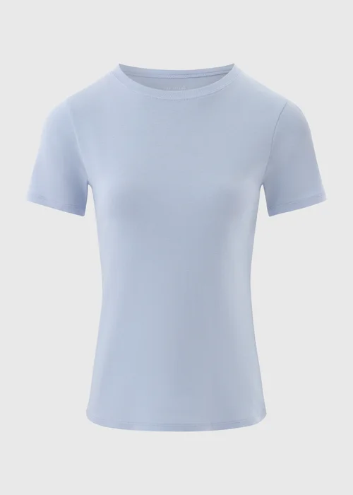 Pale Blue Fitted T-Shirt - 8 Image 4