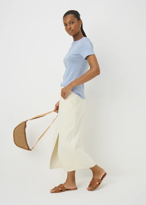 Pale Blue Fitted T-Shirt - 8 Image 1