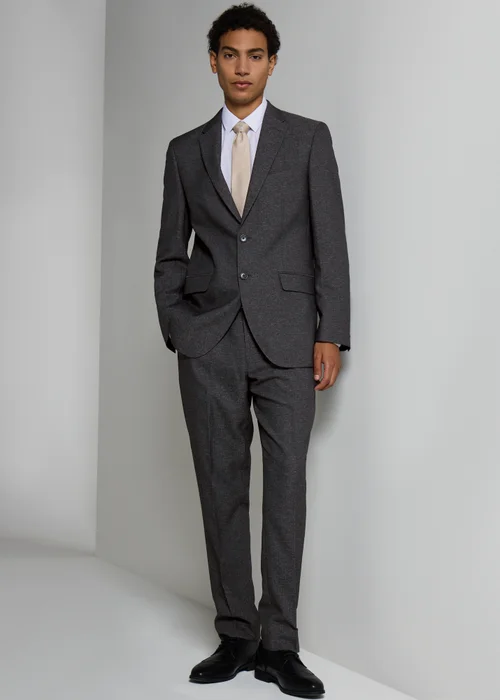 Taylor & Wirght Aston Charcoal Tailored Fit Trousers - 26 Waist 29 Leg Image 2