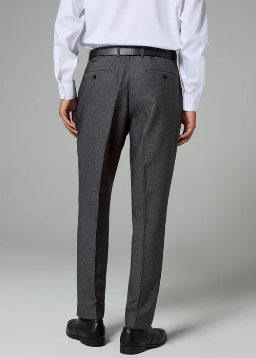 Taylor & Wirght Aston Charcoal Tailored Fit Trousers - 26 Waist 29 Leg Image 3