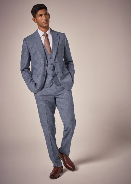 Taylor & Wright Burford Blue Slim Fit Jacket - 34 Chest Regular Image 4