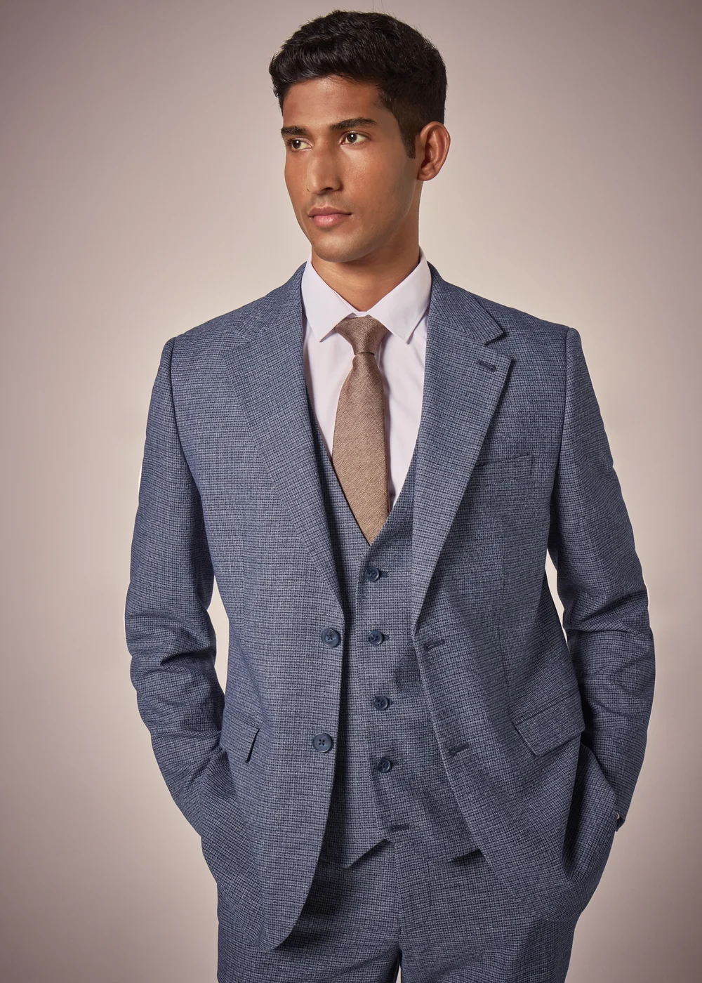 Taylor & Wright Burford Blue Slim Fit Jacket - 34 Chest Regular Image 1