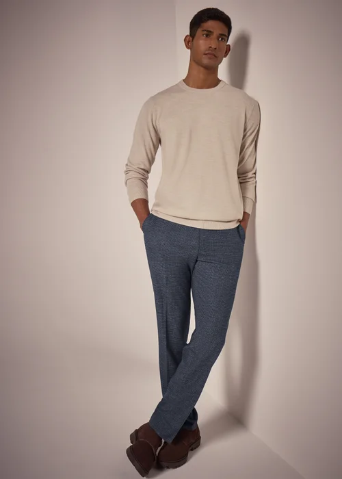 Taylor & Wright Burford Blue Slim Fit Trousers - 40 Waist 31 Leg Image 3
