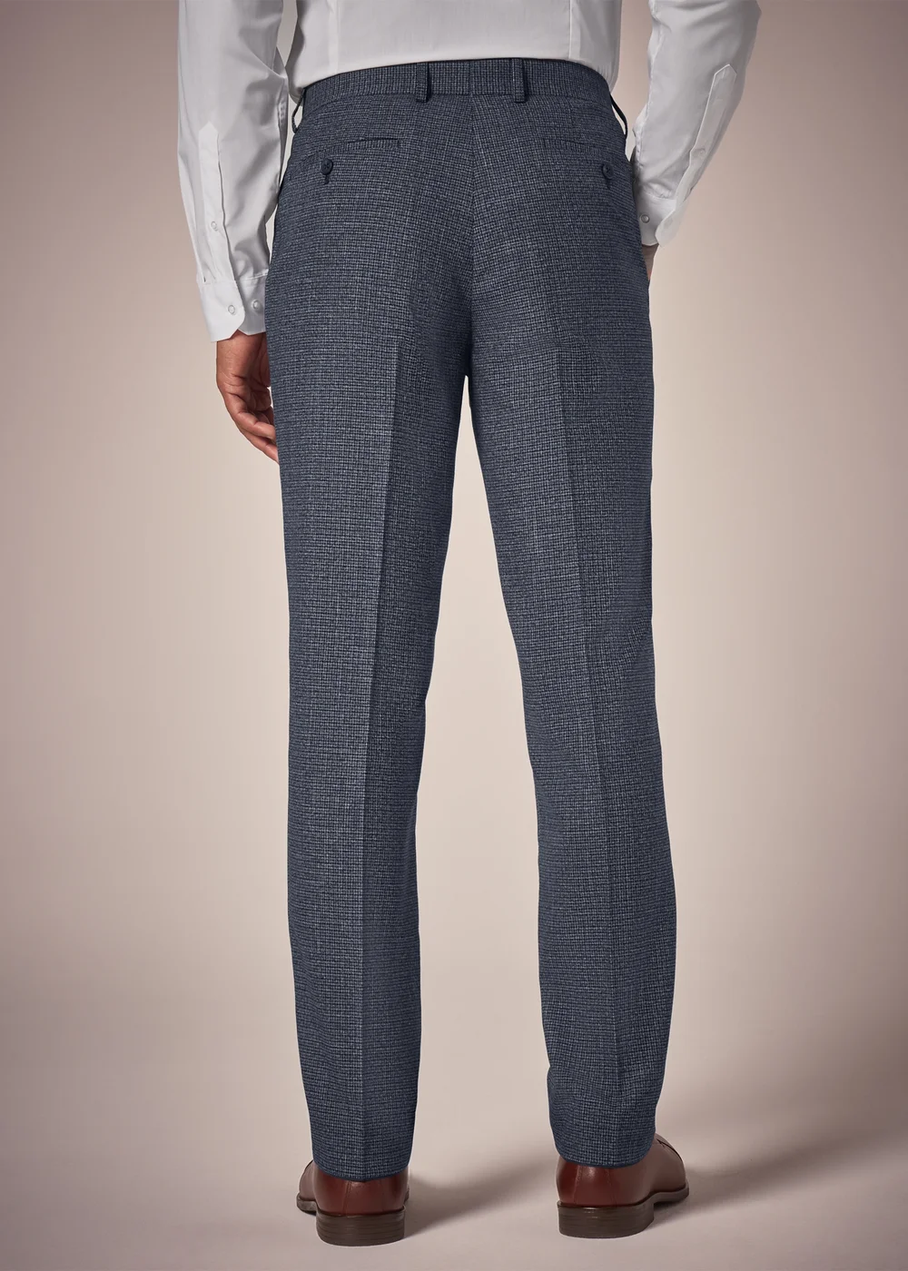 Taylor & Wright Burford Blue Slim Fit Trousers - 40 Waist 31 Leg Image 2