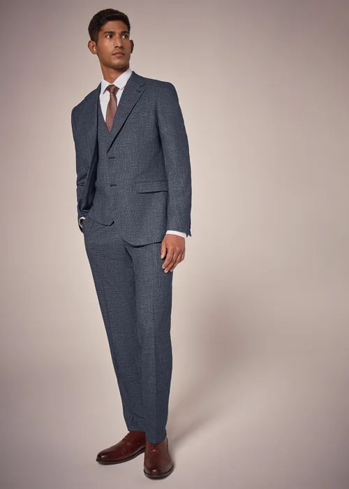Taylor & Wright Burford Blue Slim Fit Trousers - 40 Waist 31 Leg Image 4