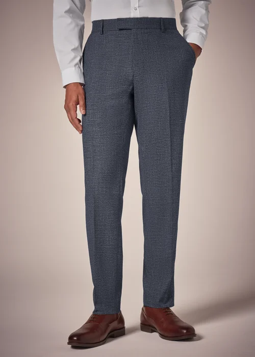 Taylor & Wright Burford Blue Slim Fit Trousers - 40 Waist 31 Leg Image 1