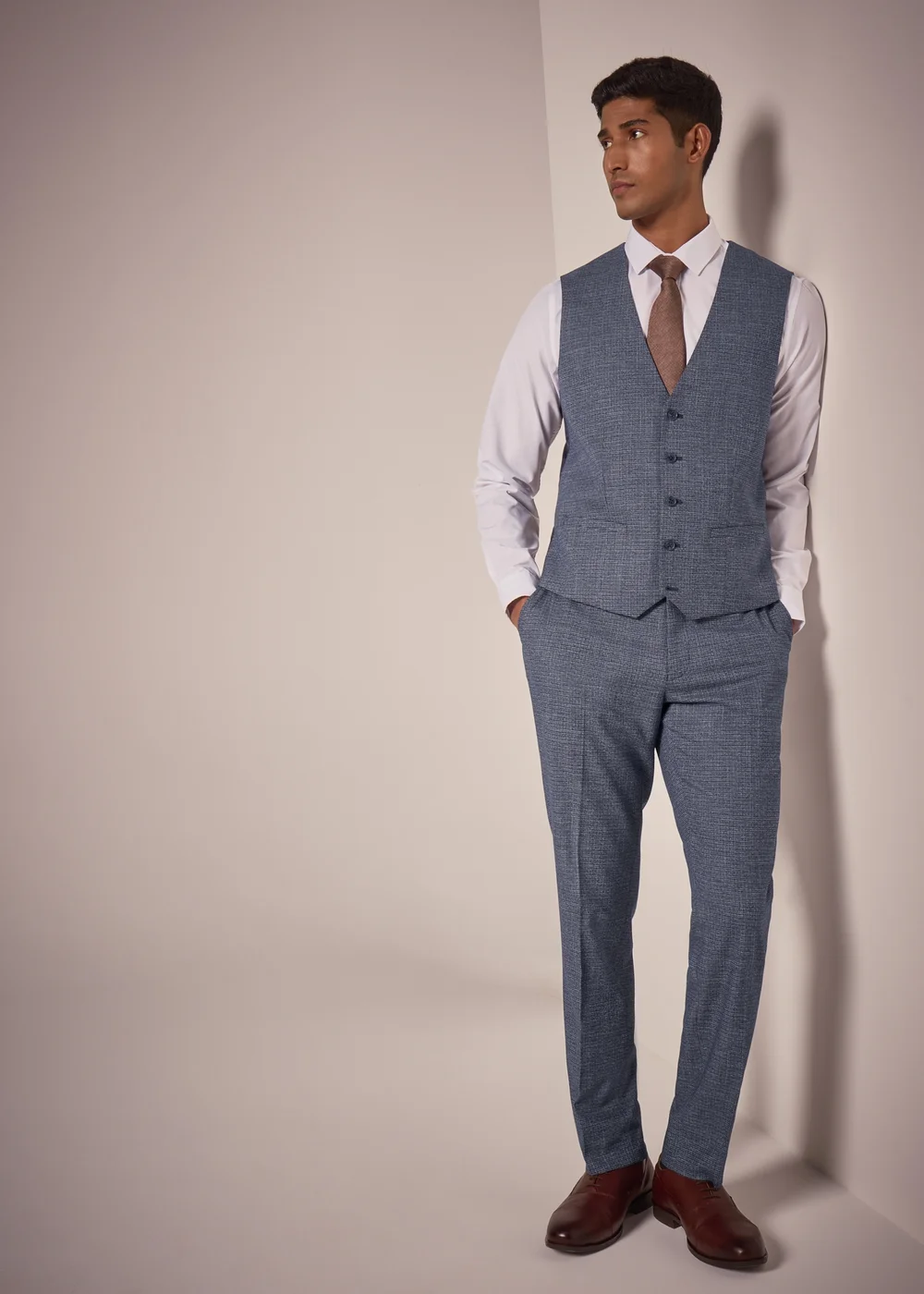 Taylor & Wright Burford Blue Waistcoat - Small Image 4