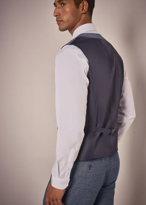 Taylor & Wright Burford Blue Waistcoat - Small Image 2