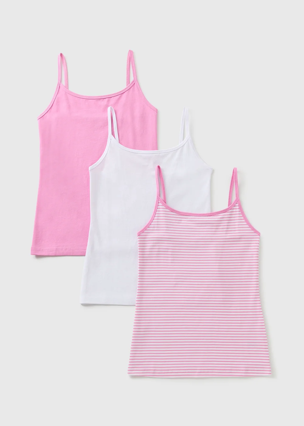 3 Pack Pink Cami Tops - 8 Image 2