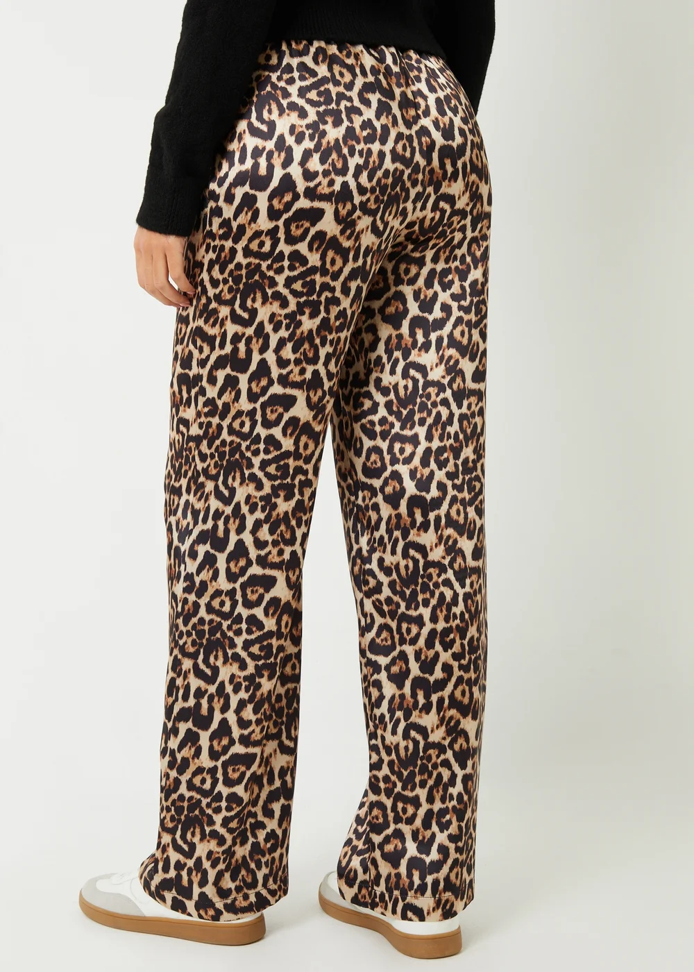 Threadbare Brown Wide Leg Satin Trousers - 8 Image 2