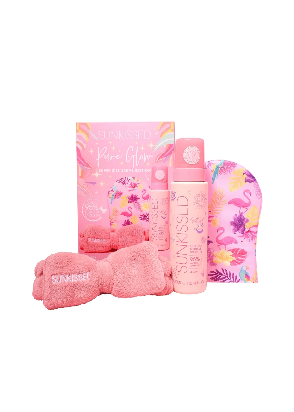 Sunkissed Pure Glow Self Tan Medium Edition Gift Set (300ml) - One Size Image 1