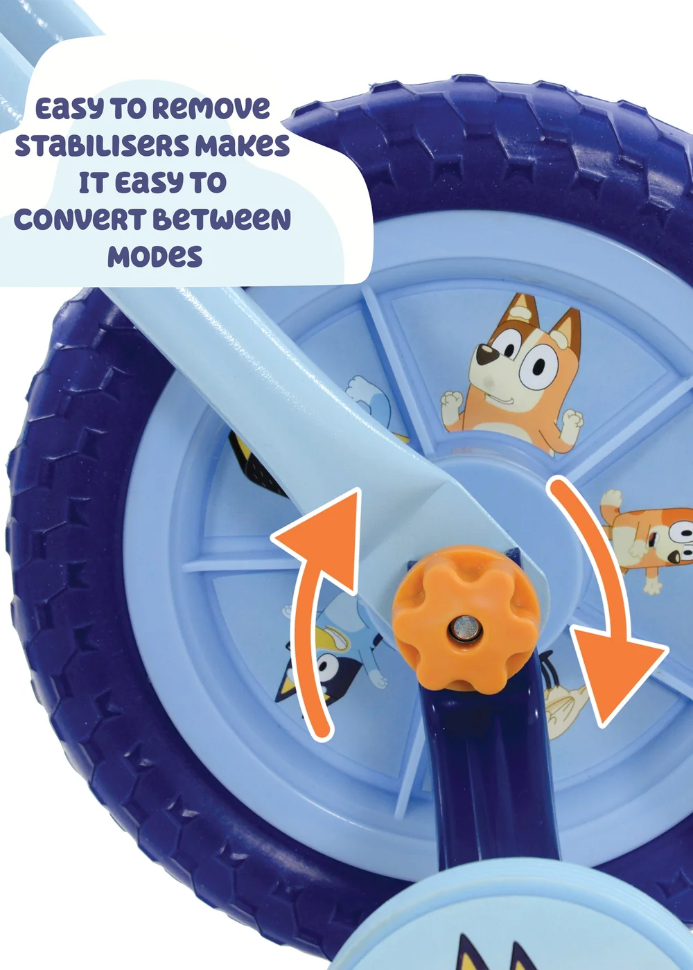 Bluey 2 in 1 10" Training Bike - One Size Image 6
