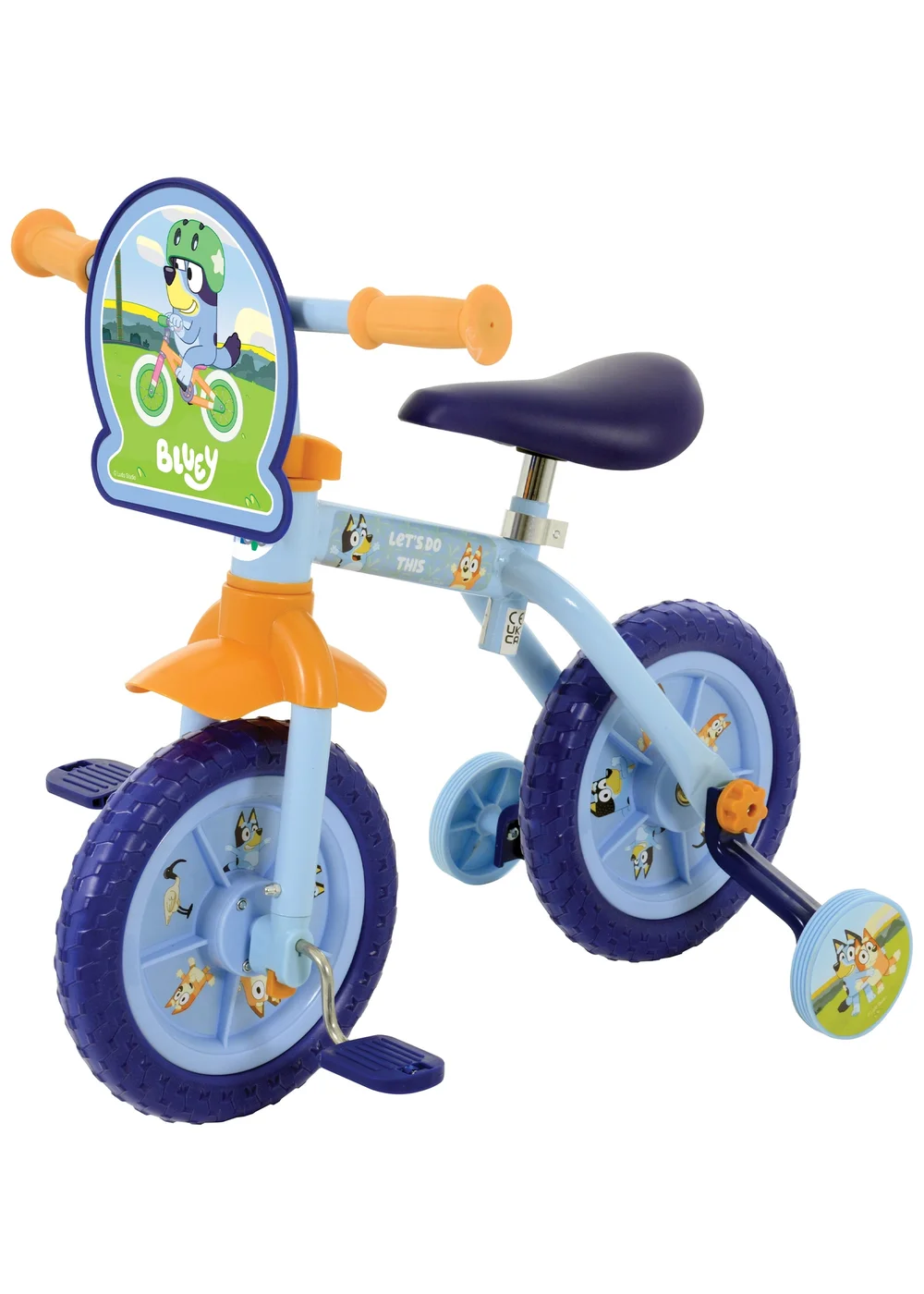 Bluey 2 in 1 10" Training Bike - One Size Image 1
