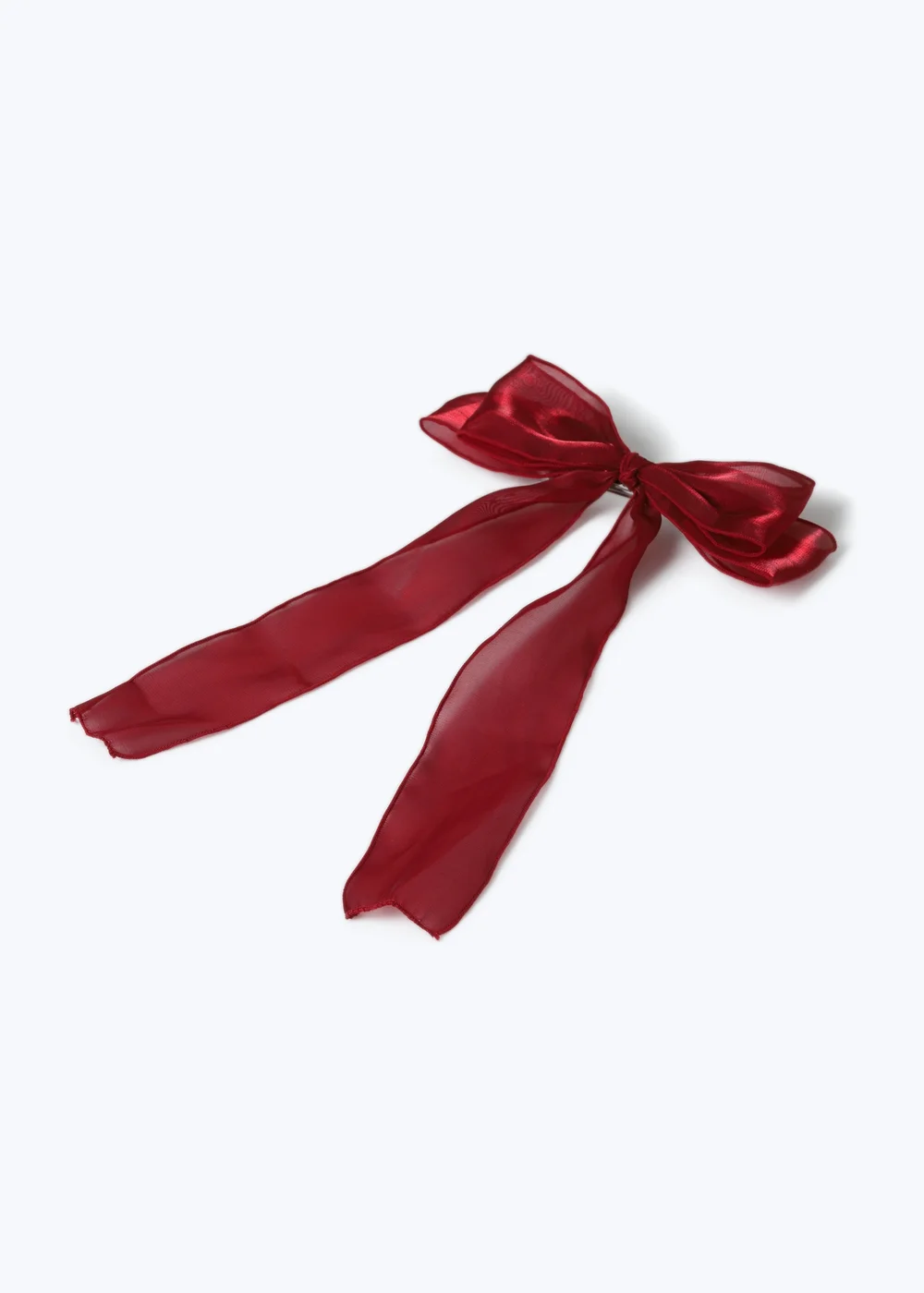 Muse Burgundy Organza Bow - One Size Image 2