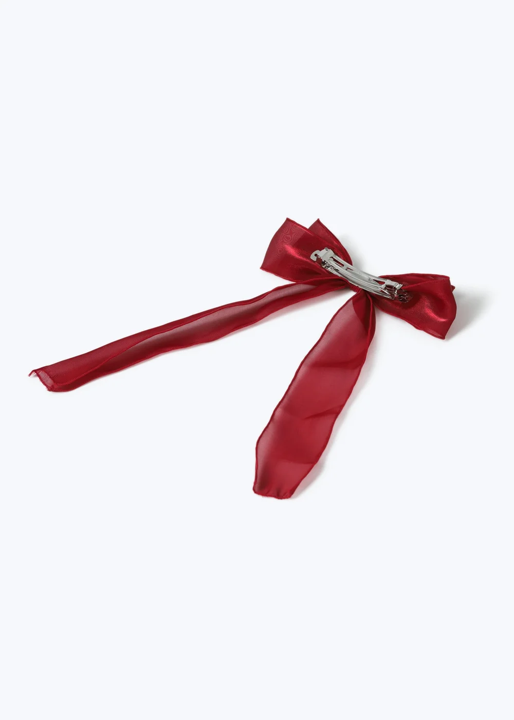 Muse Burgundy Organza Bow - One Size Image 3