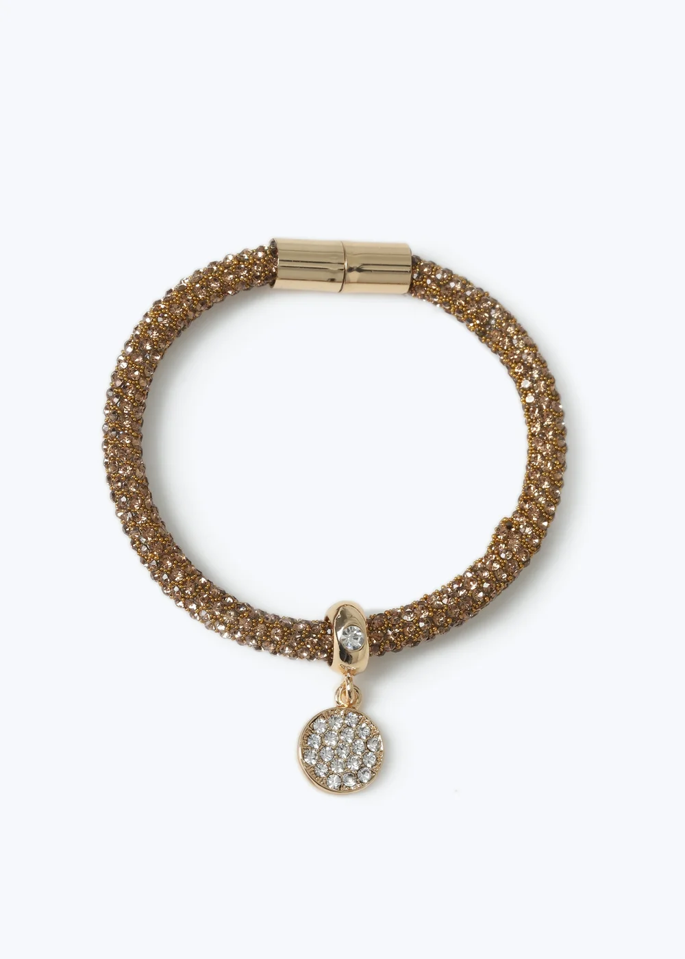 Muse Bronze Rhinestone Jelly Bracelet - One Size Image 1