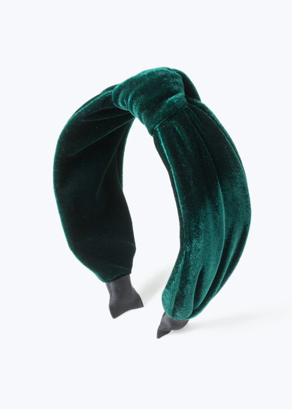 Muse Green Knot Velvet Headband - One Size Image 1