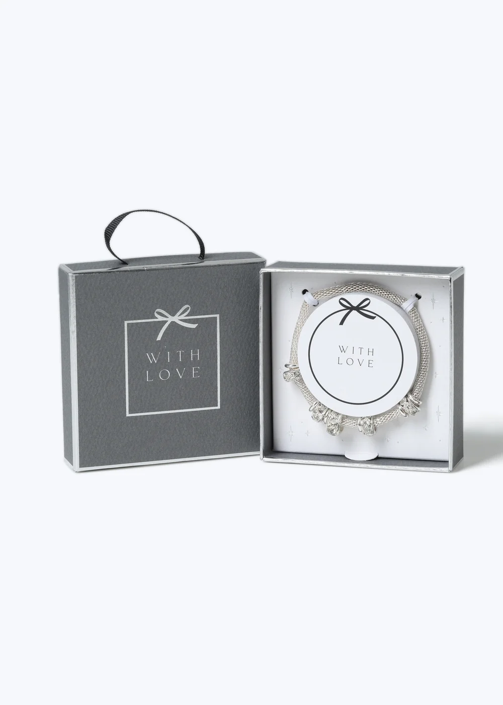 Muse Silver Gift Boxed Charm Bracelet - One Size Image 1