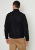 Threadbare Black Faux Suede Racer Jacket - L Image 2