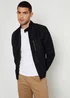 Threadbare Black Faux Suede Racer Jacket - L Image 1