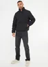 Threadbare Black Quilted Funnel Neck Padded Jacket - S Image 4