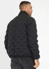 Threadbare Black Quilted Funnel Neck Padded Jacket - S Image 2