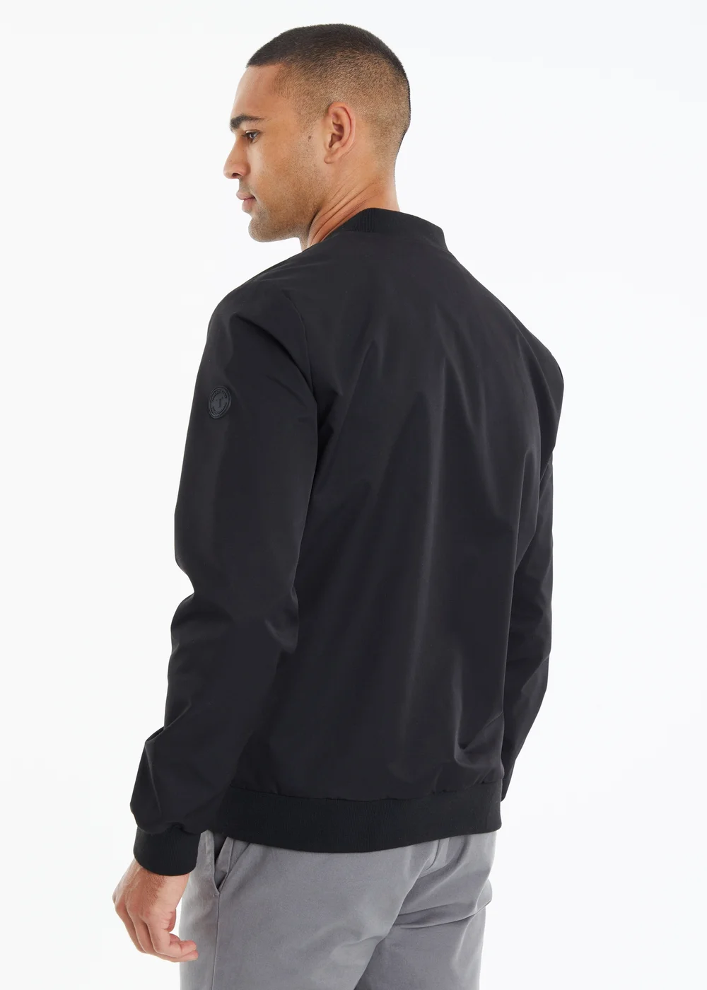 Threadbare Black Utility Pocket Bomber Jacket - S Image 2