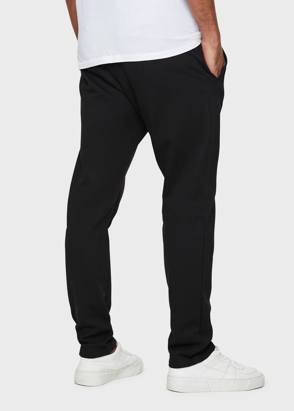 Threadbare Black Straight Leg Joggers - M Image 2
