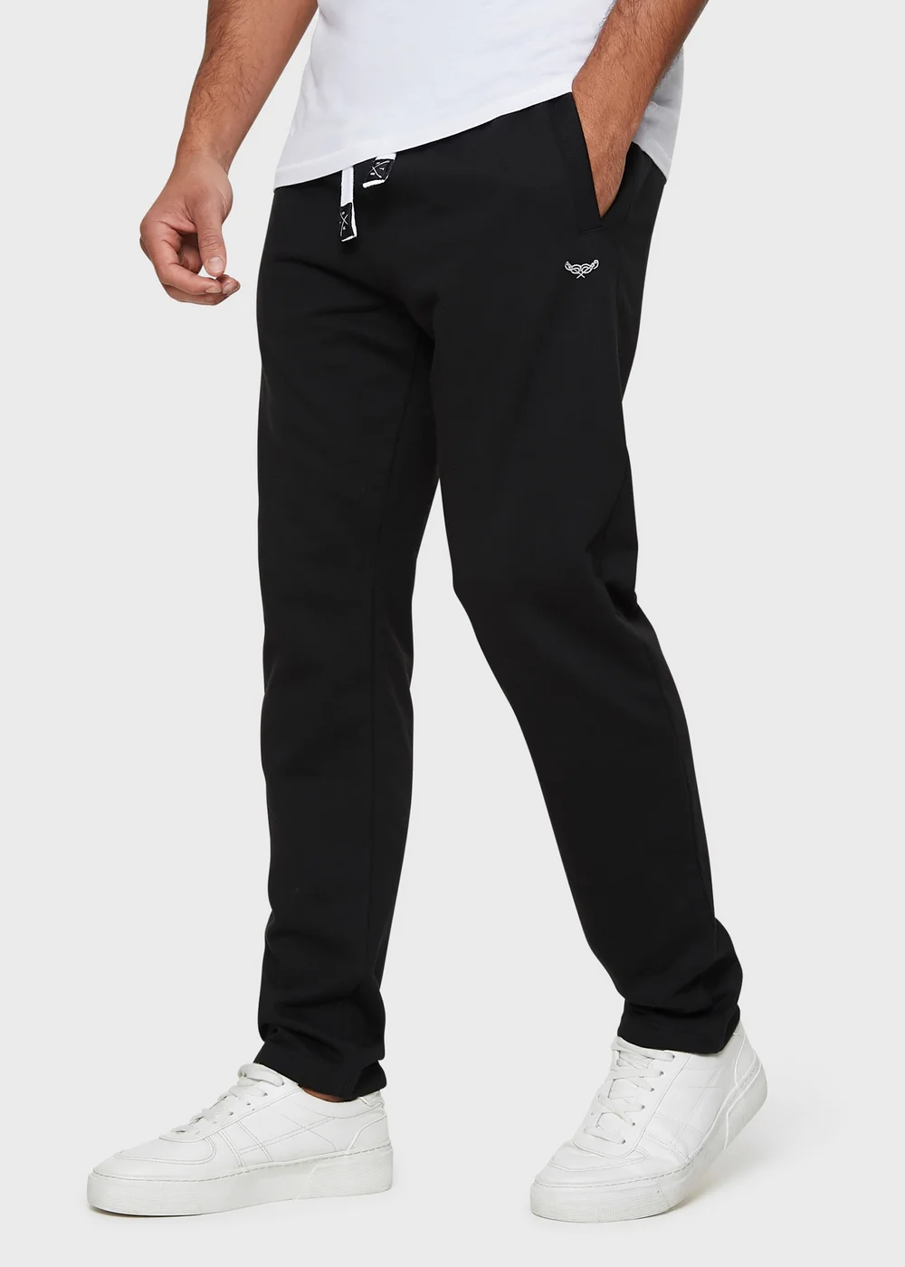 Threadbare Black Straight Leg Joggers - M Image 1