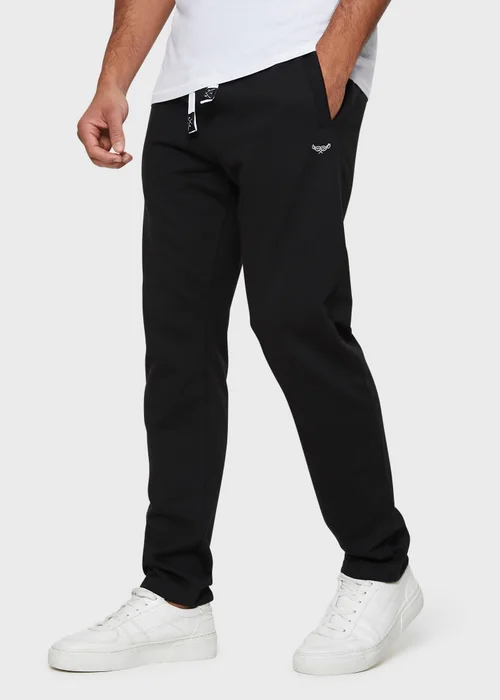 Threadbare Black Straight Leg Joggers - M Image 1