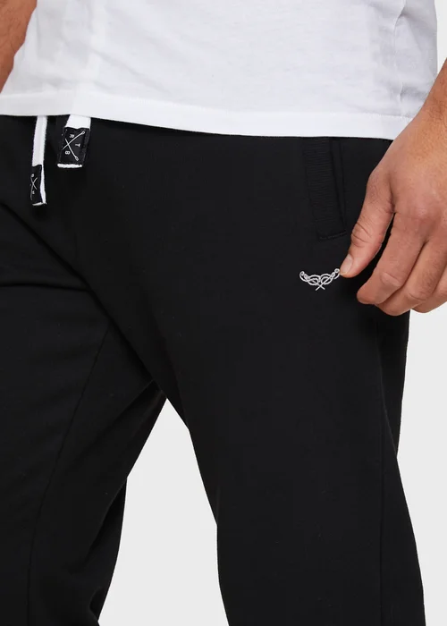 Threadbare Black Straight Leg Joggers - M Image 3