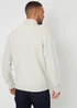 Threadbare Grey Cable Knit Quarter Zip Jumper With Wool - XXL Image 2