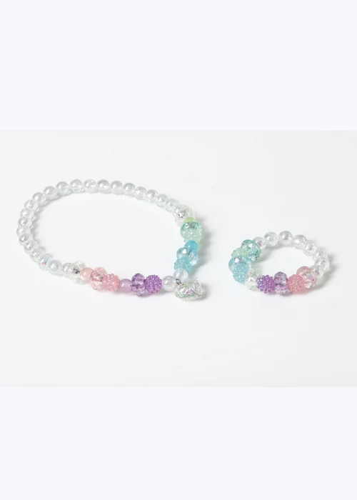 Muse Multicolour Pearl Heart Jewellery Set - One Size Image 2