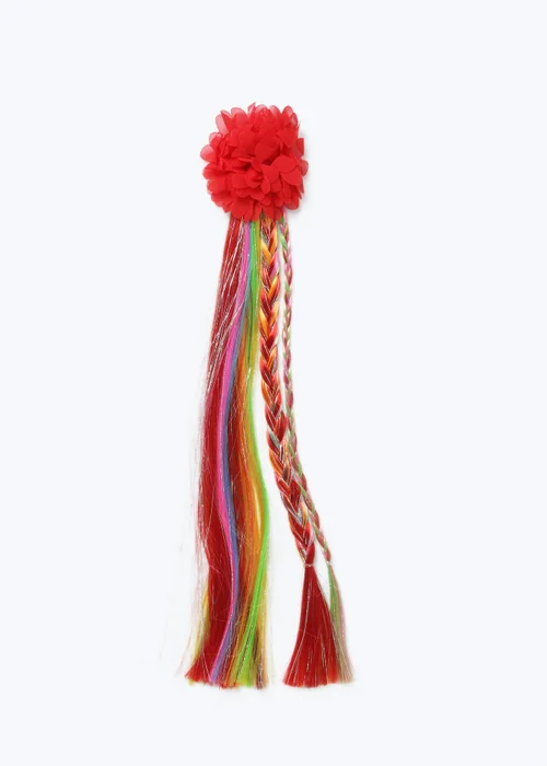 Muse Multicolour Rainbow Fake Hair Clip - One Size Image 1