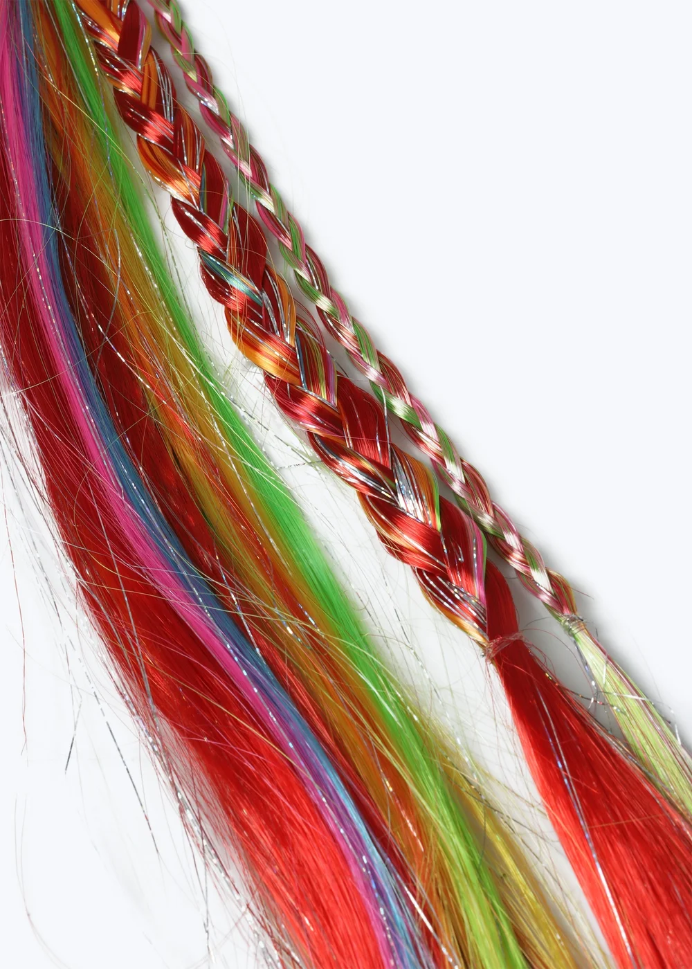 Muse Multicolour Rainbow Fake Hair Clip - One Size Image 3