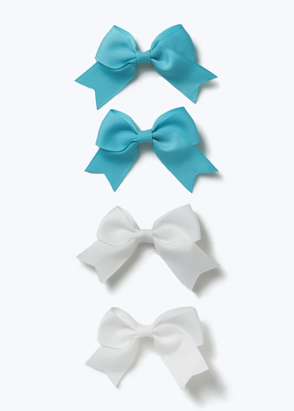Muse Blue Small Bow Hair Clips - One Size Image 1