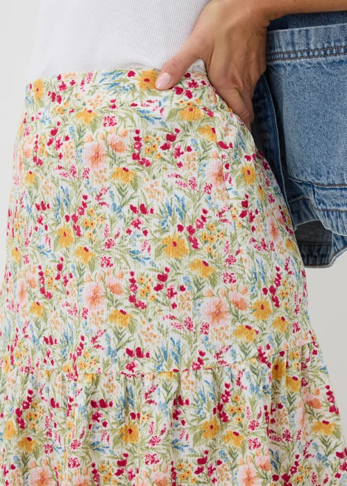 Multicolour Floral Mini Skirt - 8 Image 3