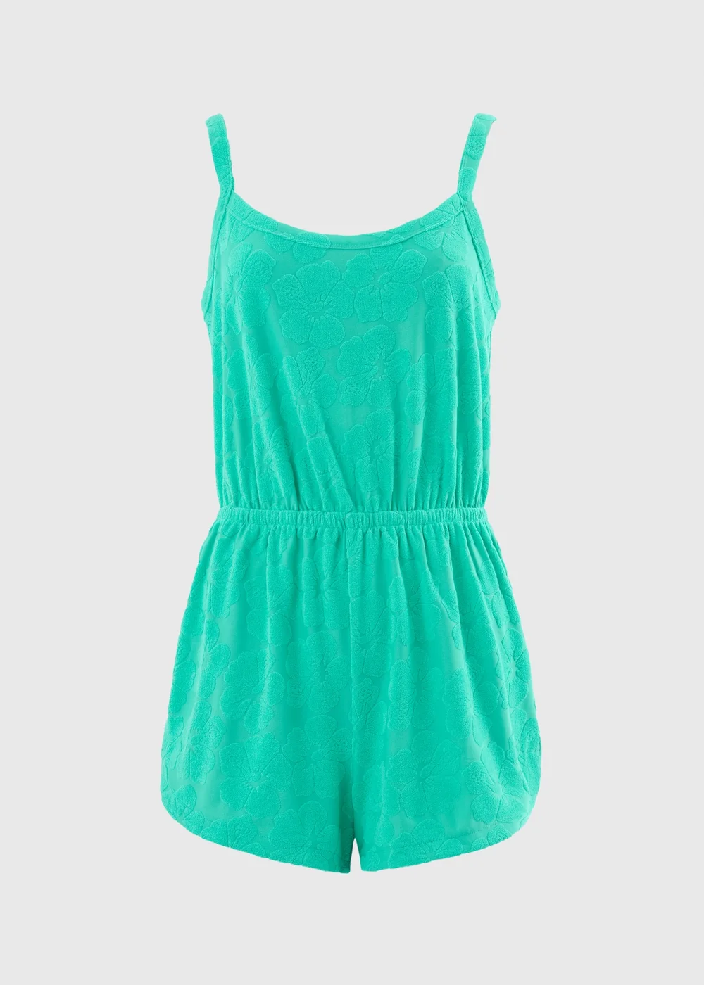 Green Towelling Playsuit - S Image 4