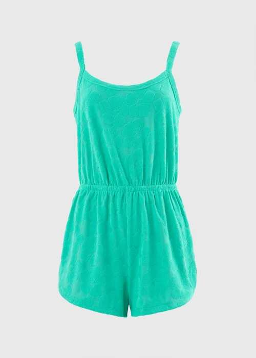 Green Towelling Playsuit - S Image 4