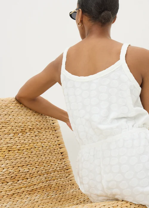 Cream Towelling Playsuit - 2XL Image 1