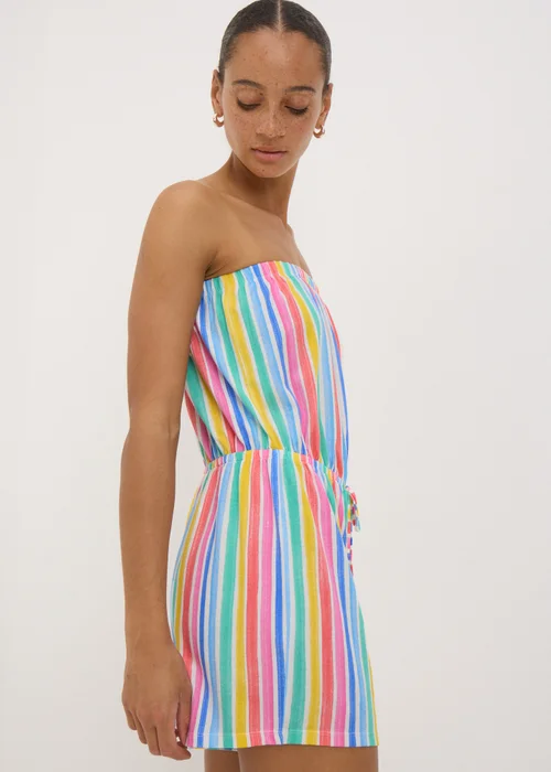 Multi Coloured Bandeau Playsuit - S Image 3