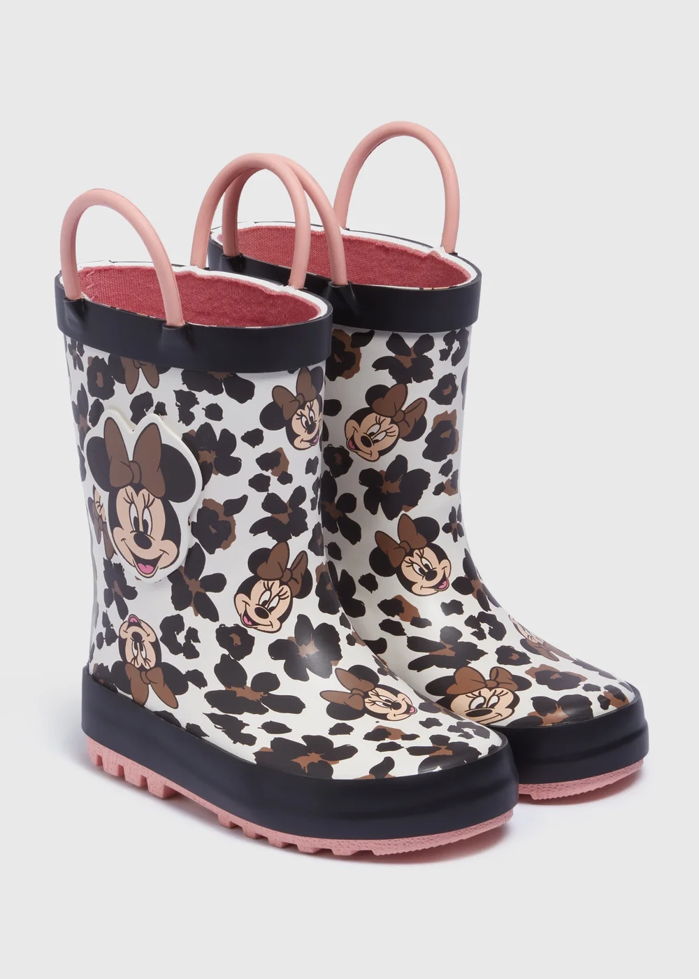 Disney Girls Tan Minnie Rubber Wellies (Younger 4-12) - Size 4 Infants Image 1