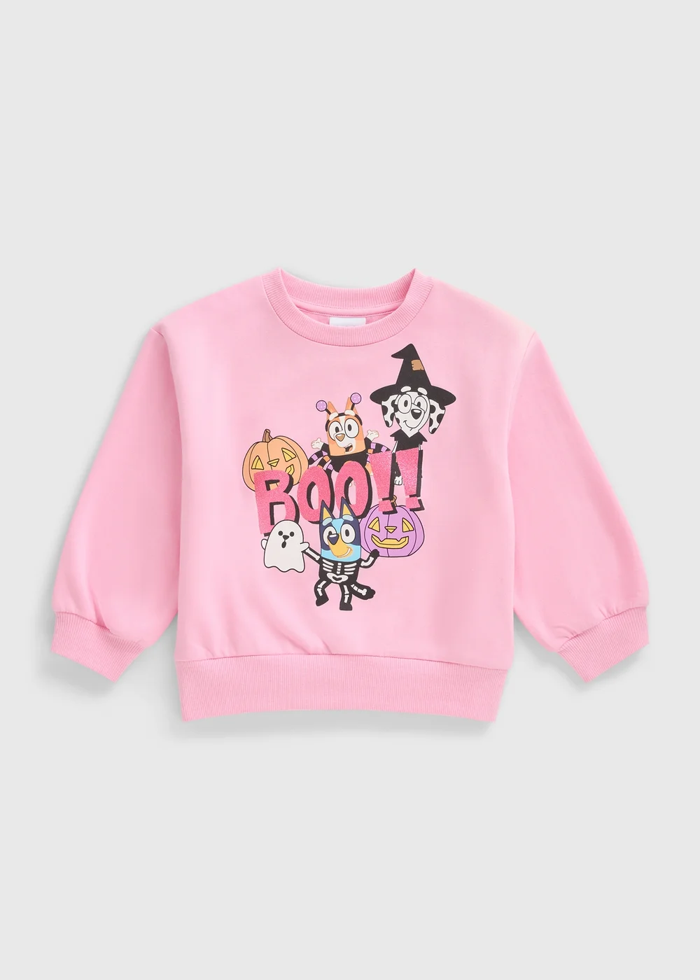 Bluey Girls Pink Boo Sweatshirt (1-7yrs) - 1-1.5 Yrs Image 1