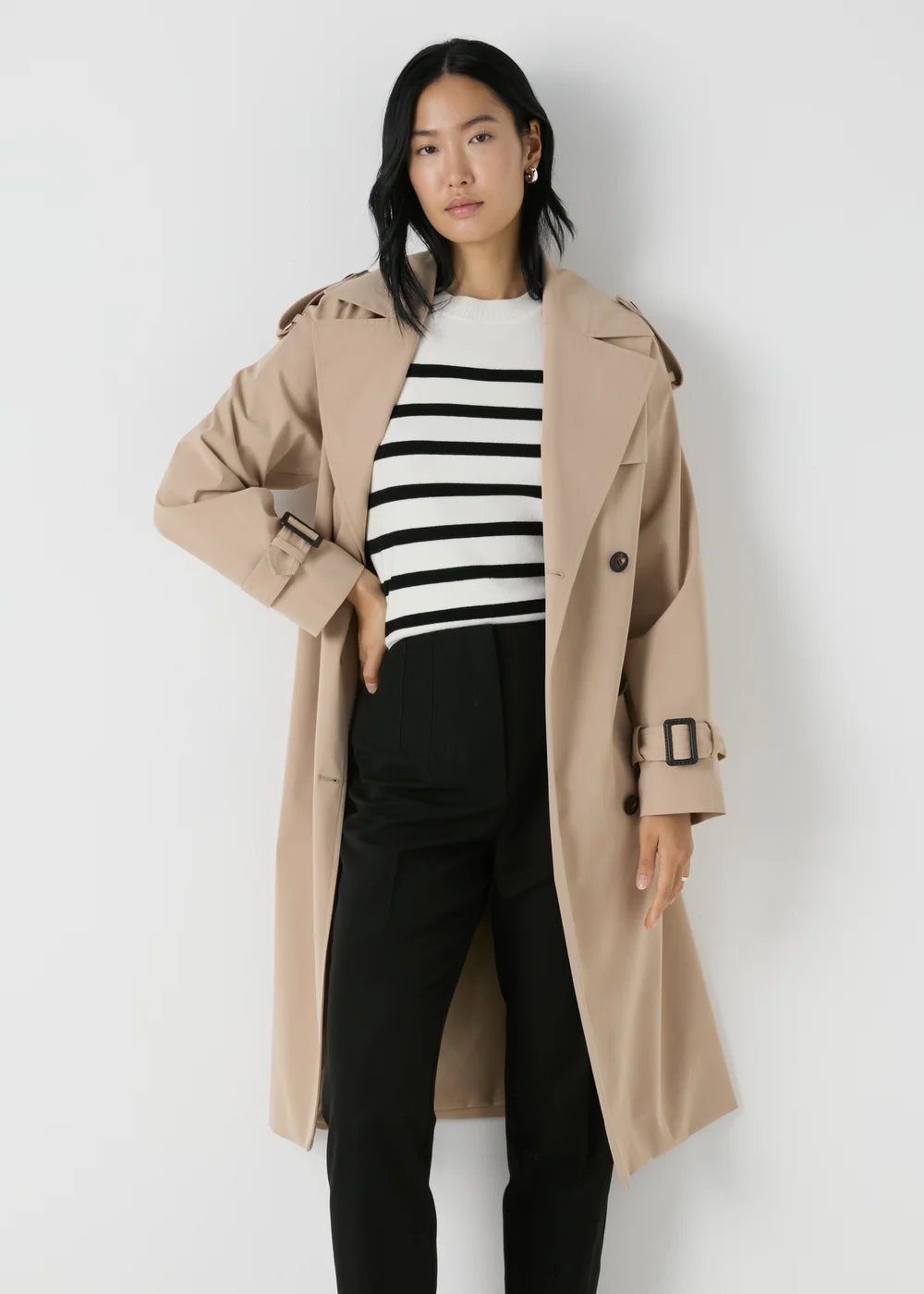 Et Vous Petite Black Tapered Trousers - 8/L27 Image 1