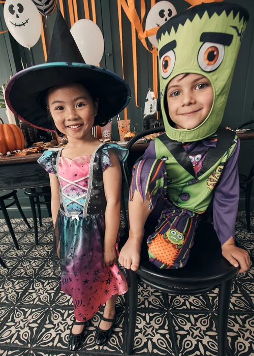 Girls Pink Witch Halloween Costume (1-9yrs) - 1-1.5 Yrs Image 2